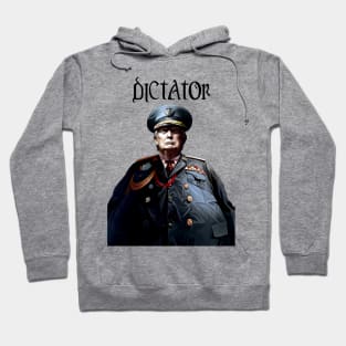 Donald Trump American Dictator: The Demise of American Democracy on a light (Knocked Out) background Hoodie